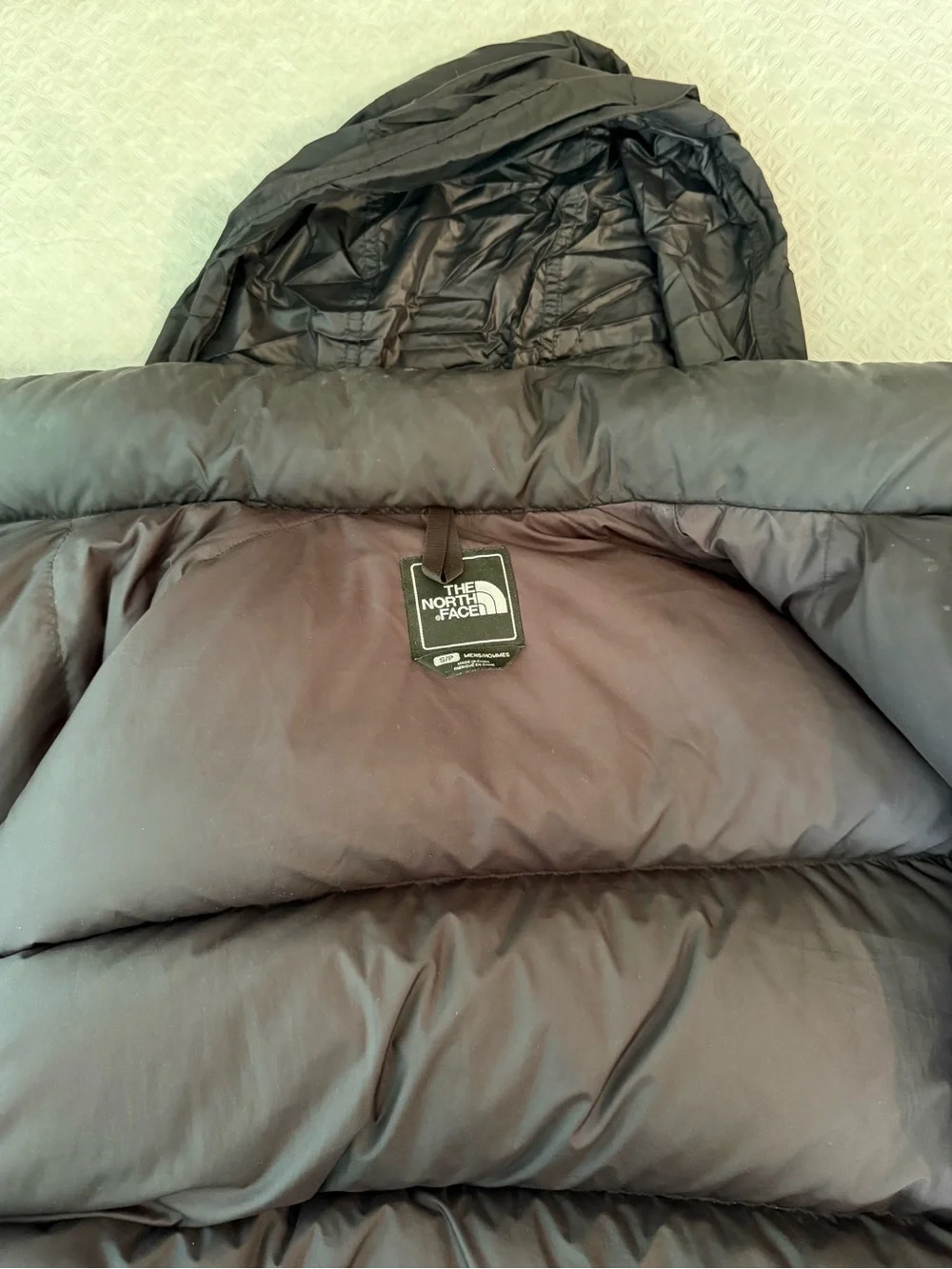 North Face Mens Vintage 96 Retro Nuptse 700 Down Small Puffer Jacket Coat Black